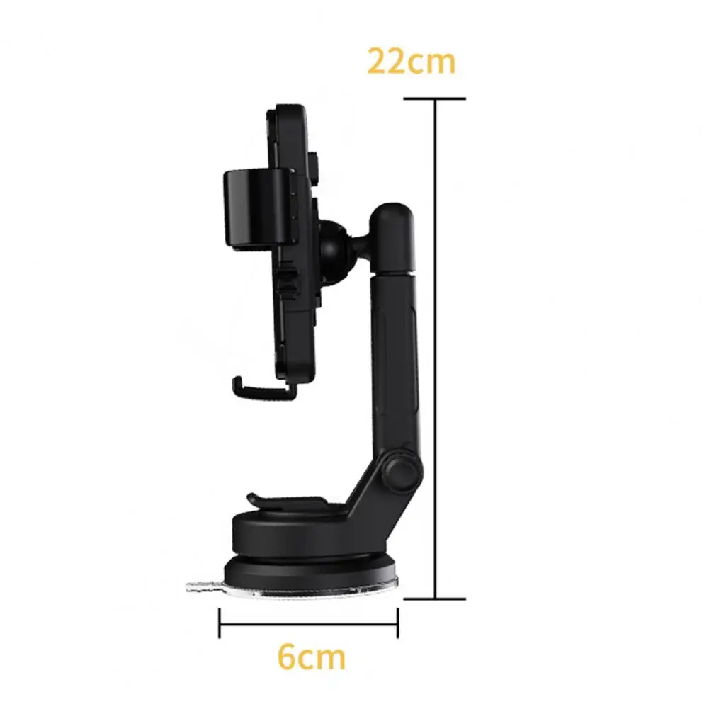 270° Folding Car Phone Stand Telescopic Universal Car Phone Mount with Super Suction Cup for Handsfree Dashboard Windshield Use