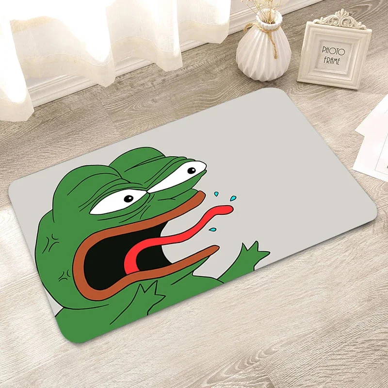 Pepe the Frog Doormat Room Decoration Entrance Rug Kitchen Bathroom  Carpet in the Living Room Bedroom rugs Non slip Foot Mat