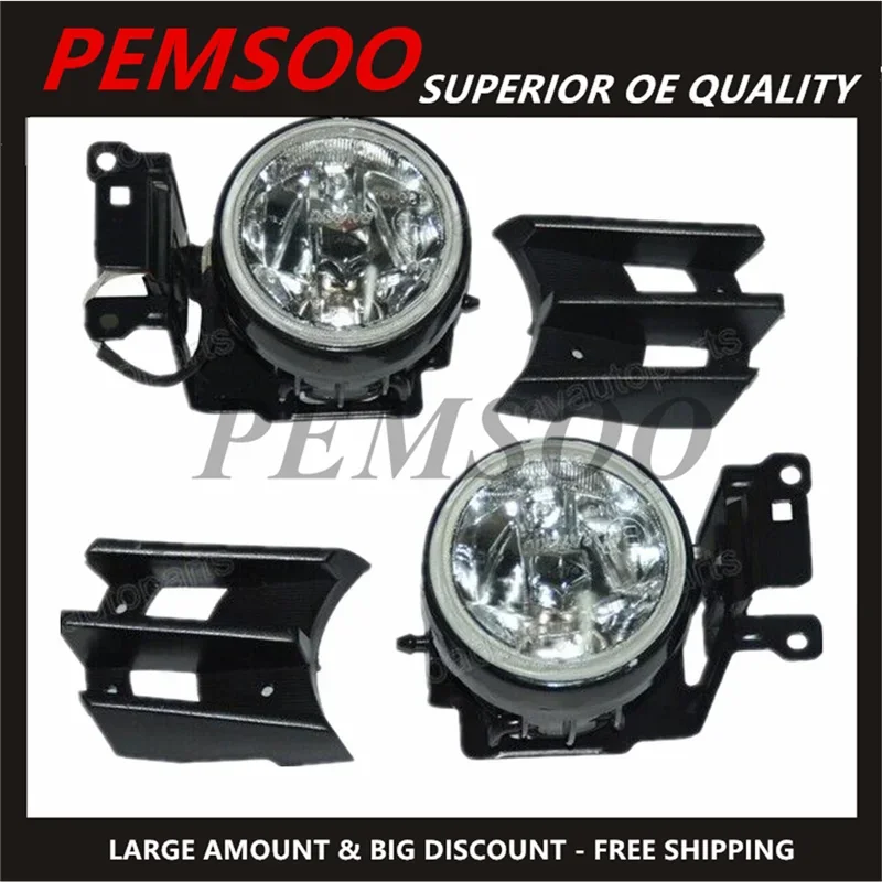 Fog Lamp Kit for Pajero Sport Fog Light Set Montero Sport Wire Switch ShogunChallenger Front Lamp HolderNativa mr482497 mr496369