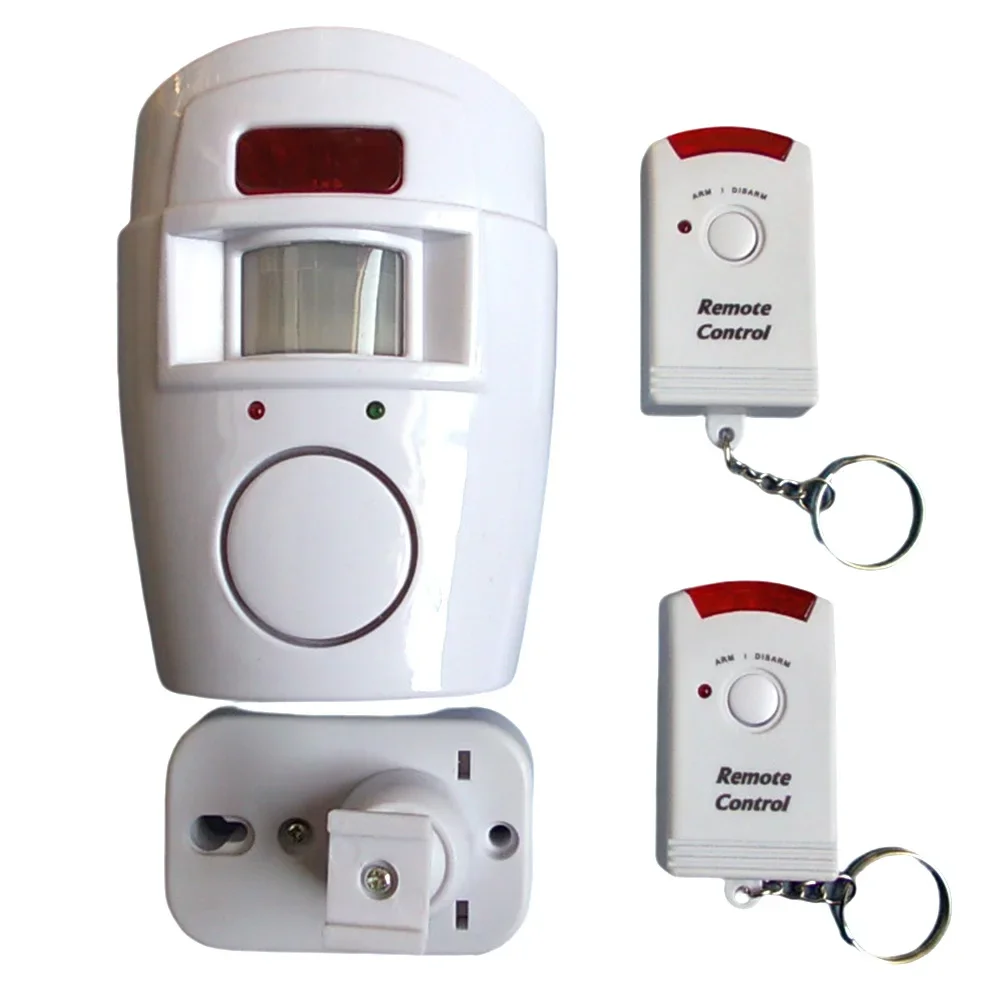 Wireless Motion Sensor Alarm Home Security PIR Alert Infrared Sensor Alarm With 2pcs Remote Controller for Door Shed Garage