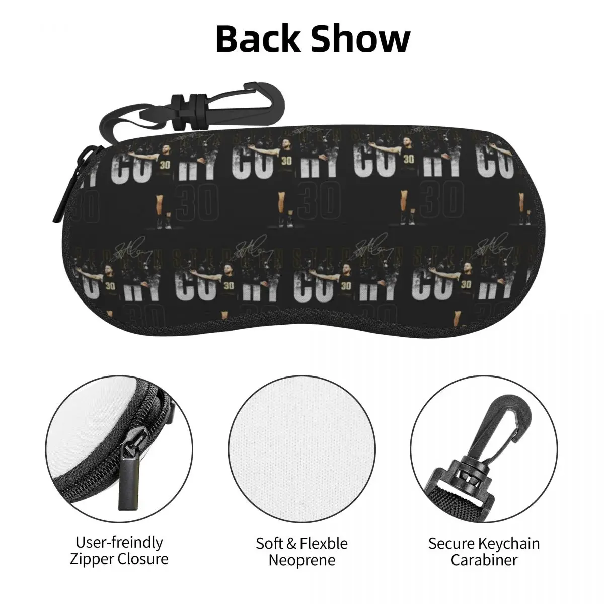 ستيف كاري غولدن ستايت تذوب شل نظارات حافظة حامي النظارات الشمسية صندوق النساء الرجال لينة النظارات حقيبة الحقيبة #6