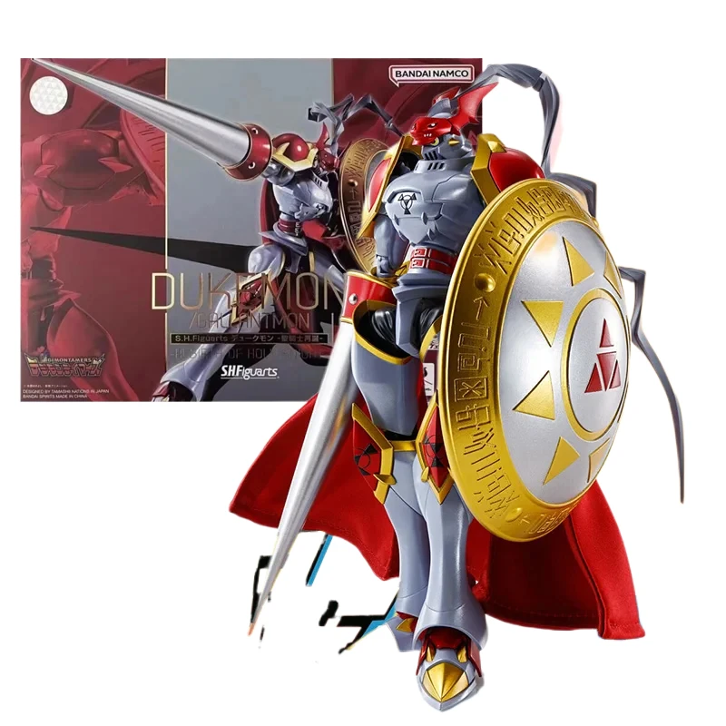 

Bandai Original Box SHF S.H.Figurats Digimon Adventure DUKEMON GALLANTMON Anime Action Figure Finished Model Kit