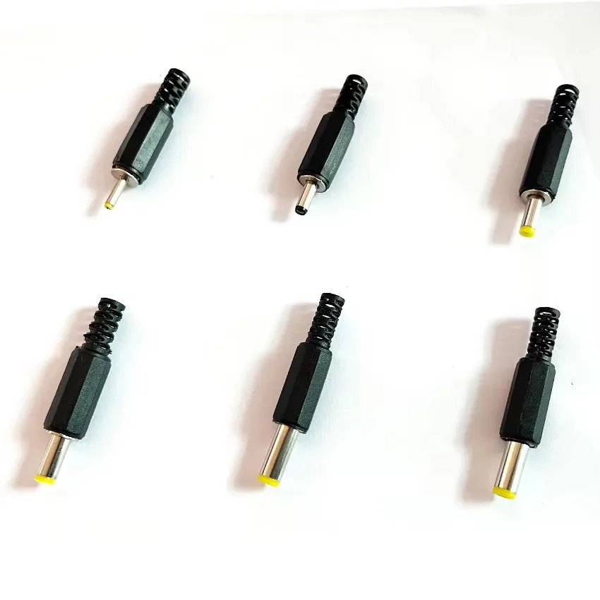 

10pcs DC Power Male plug 5.5* 2.1mm /5.5* 2.5mm /3.5 * 1.35mm/ 6.3* 3.0mm/ 3.5*1.1mm Adapter connector plug