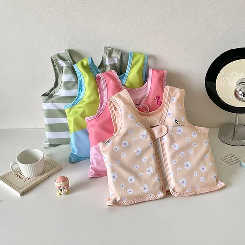 Imagen 2 del producto Chaleco salvavidas para niños pequeños, traje de baño de dibujos animados, Ayuda de flotabilidad, chaquetas de flotación, accesorios de piscina
