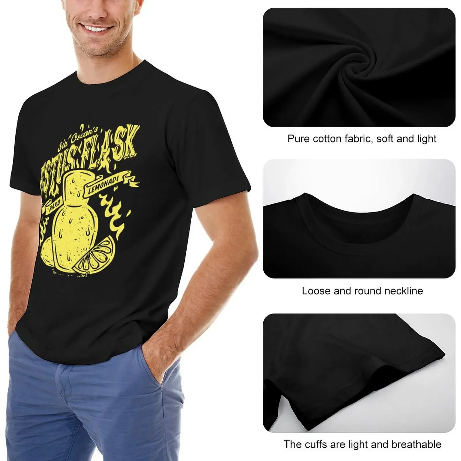 Estus Flask Hard Lemonade T-Shirt baggy shirts plain vintage clothes t shirts men image 5