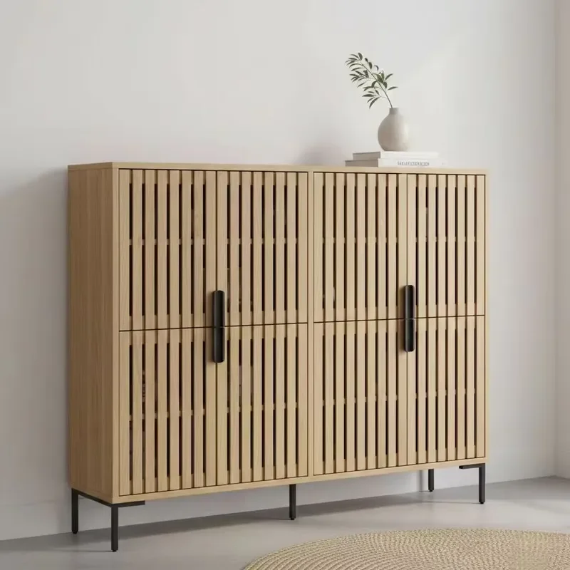 Eco Friendly Wooden Shoe Rack Modern Stackable Storage Organizer Durable Shelf for Living Room Porch Entryway Home Furniture