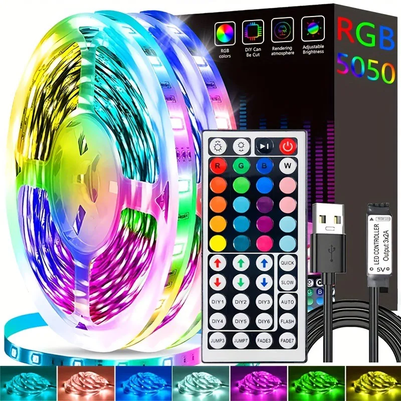 Fashion LED Light With RGB 5050 Color 1/3/5/10/15/20/30M Changing Light With Bluetooth With Remote Control Decoration Bedroom