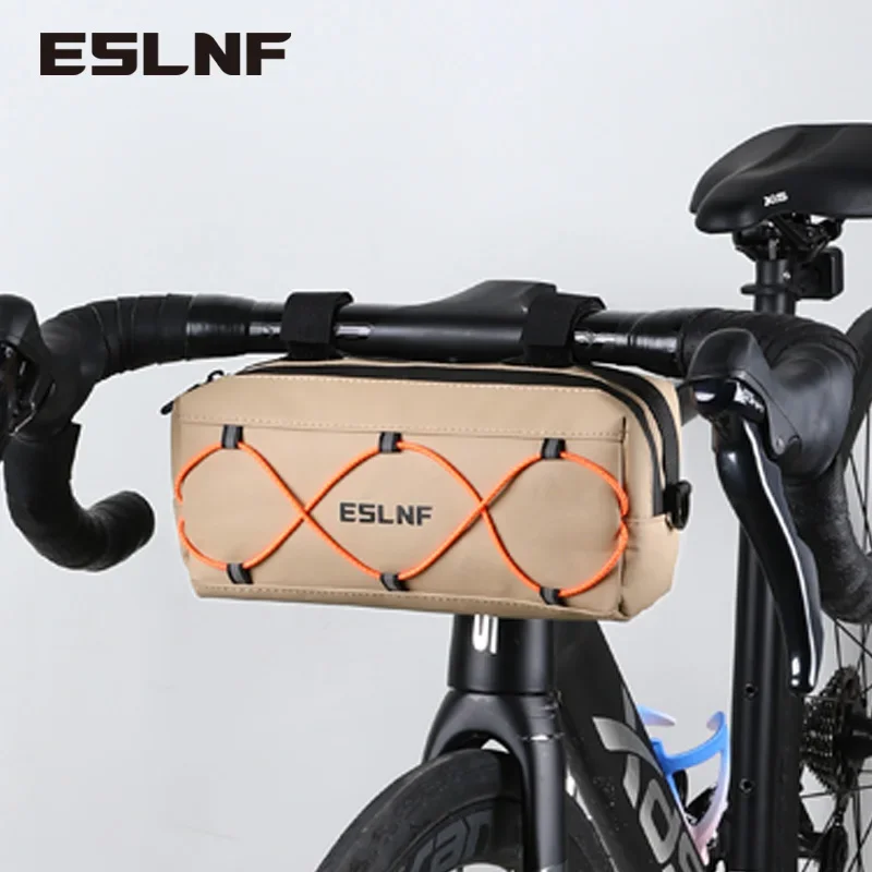 ESLNF Bicycle Handlebar Bag Frame Pannier Bag Multifunction Portable Bike Multi-functional Shoulder Bag Bicycle Bag