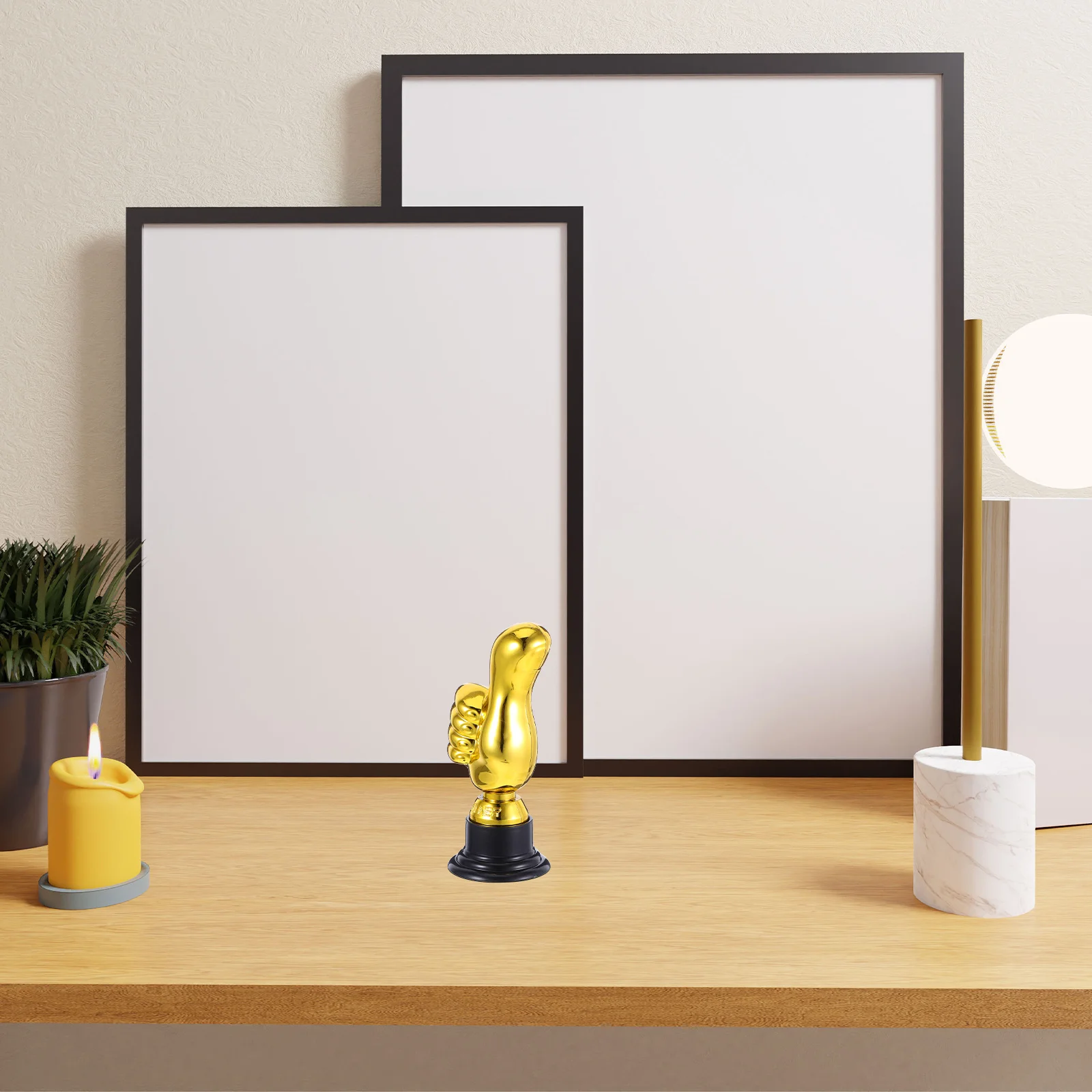 

6pcs Plastic Thumb Trophies Mini Award Cups For Party Night Sports Reward Event Giveaways Funny Trophy Champion Cup Winners