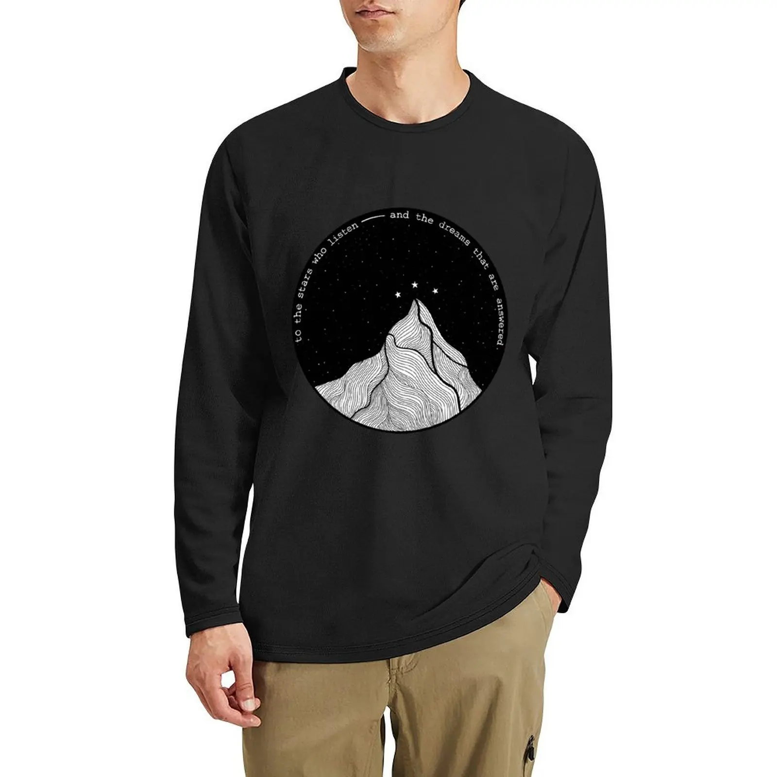 

to the stars who listen Long T-Shirt korean fashion oversized t shirt quick drying t-shirt sublime t shirt mens t shirt