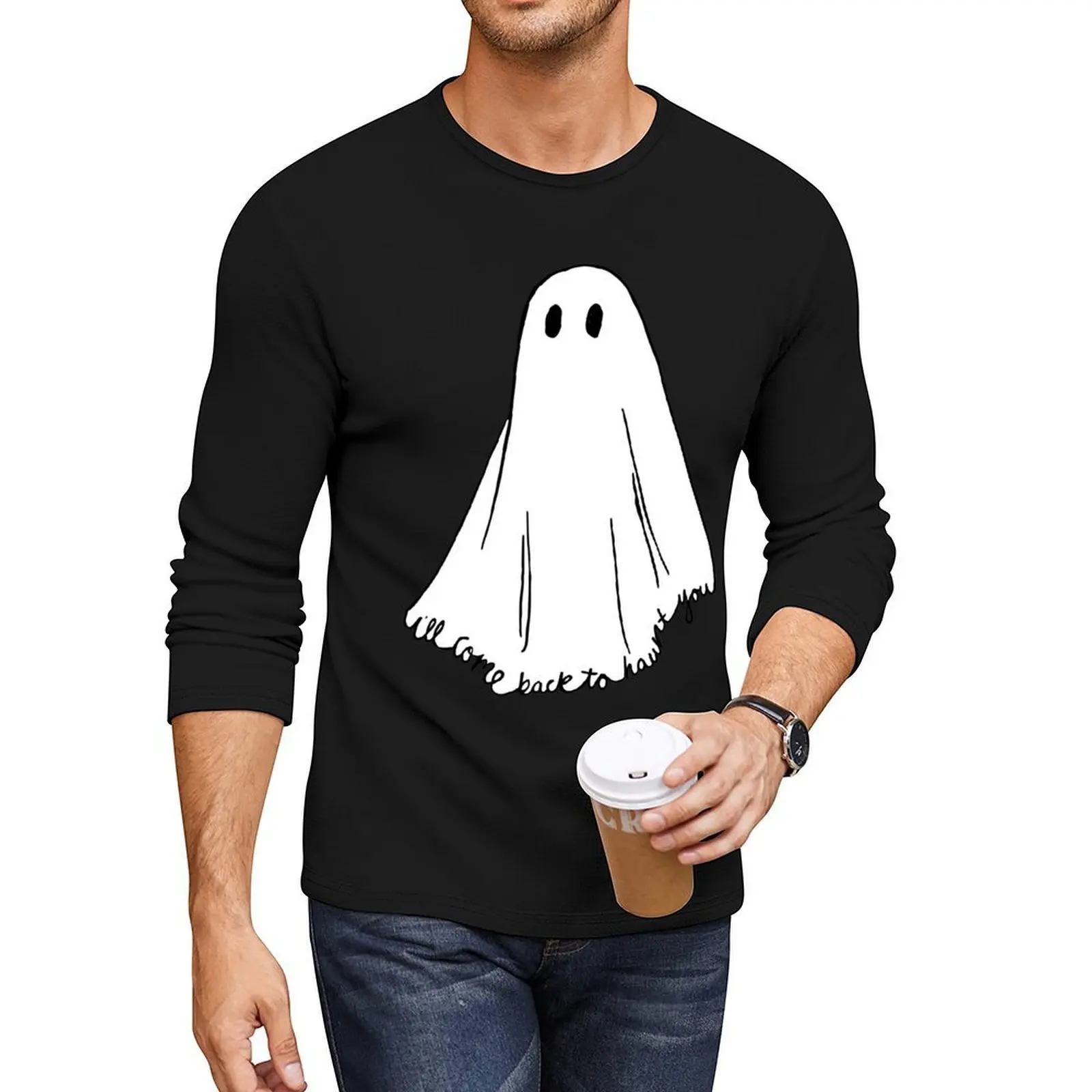 

Haunt Long T-Shirt quick drying t-shirt graphic t shirt kawaii clothes sweat shirts plain t shirts men