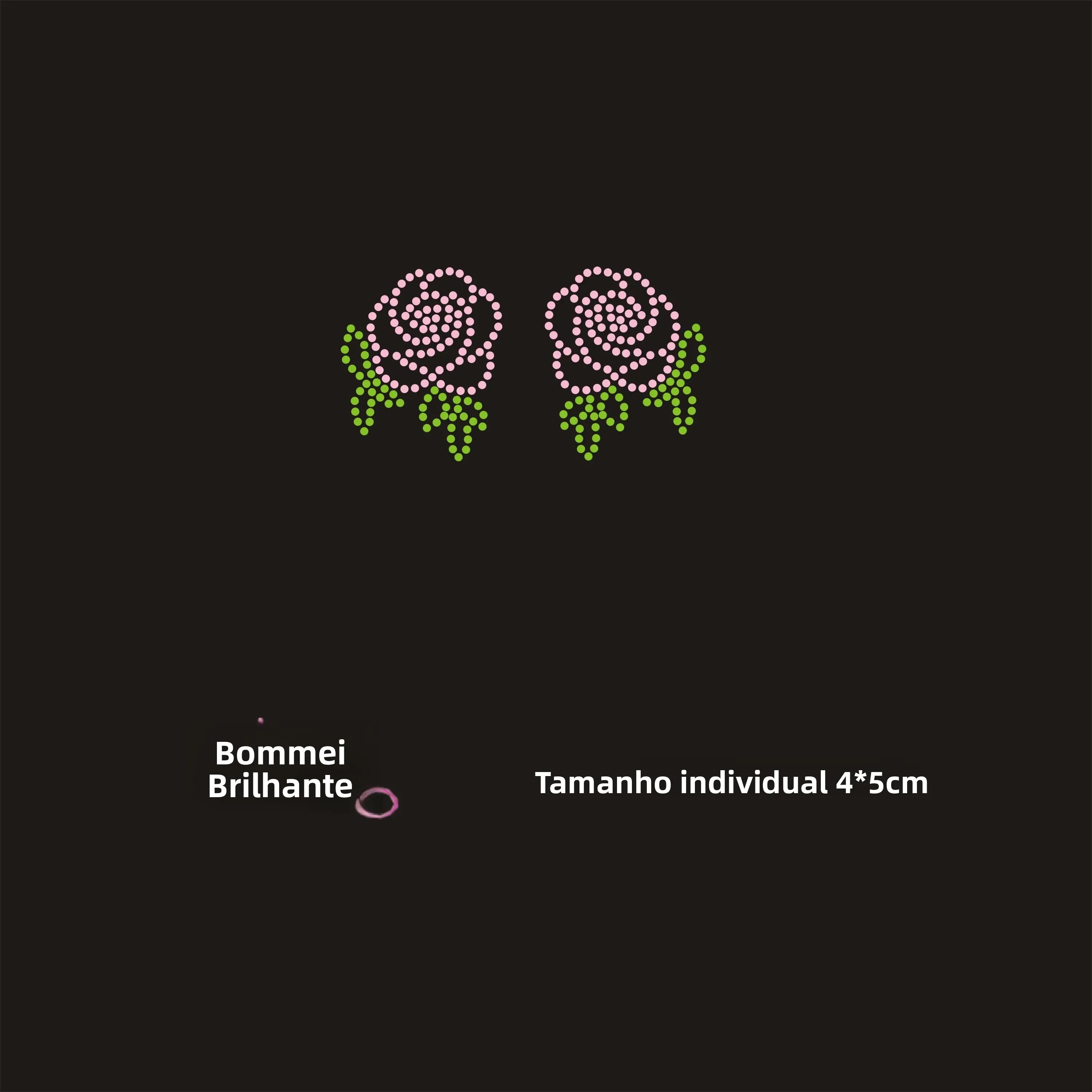 transferencia-termocolante-com-padrao-simetrico-de-strass-e-design-de-pequena-flor-rosa-para-acessorios-de-vestuario-cintos