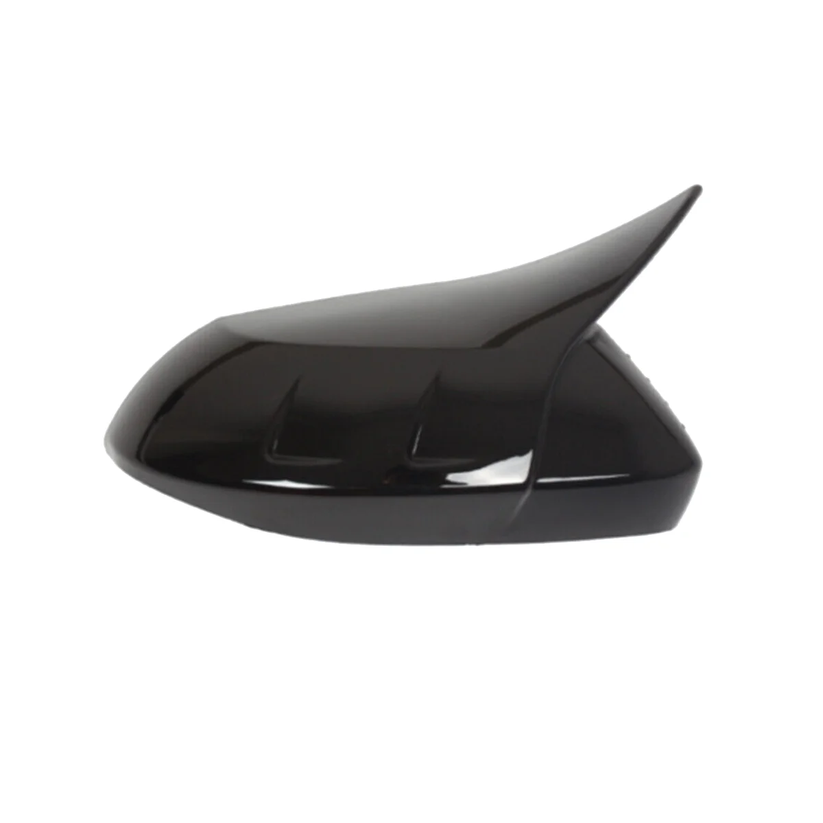 Gloss Black OX Horn Side Door Rearview Mirror Cover Trim Cap for Toyota Corolla