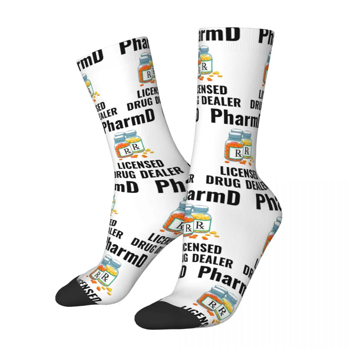 

PharmD Licensed Drug Dealer Socks Harajuku Super Soft Stockings All Season Long Socks Accessories for Unisex Gifts