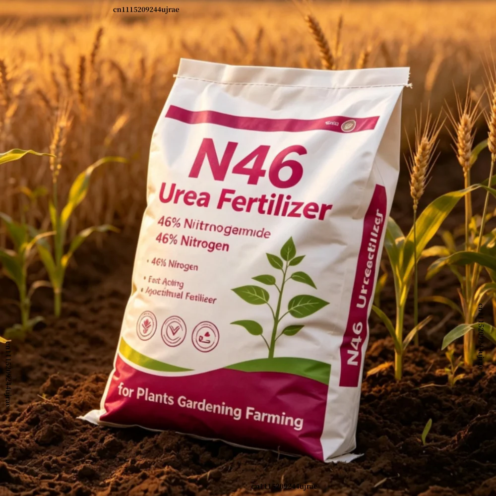 N46 Urea Fertilizer, High Purity Carbamide 46% Nitrogen Fast Acting Agricultural Fertilizer for Plants Gardening Farming