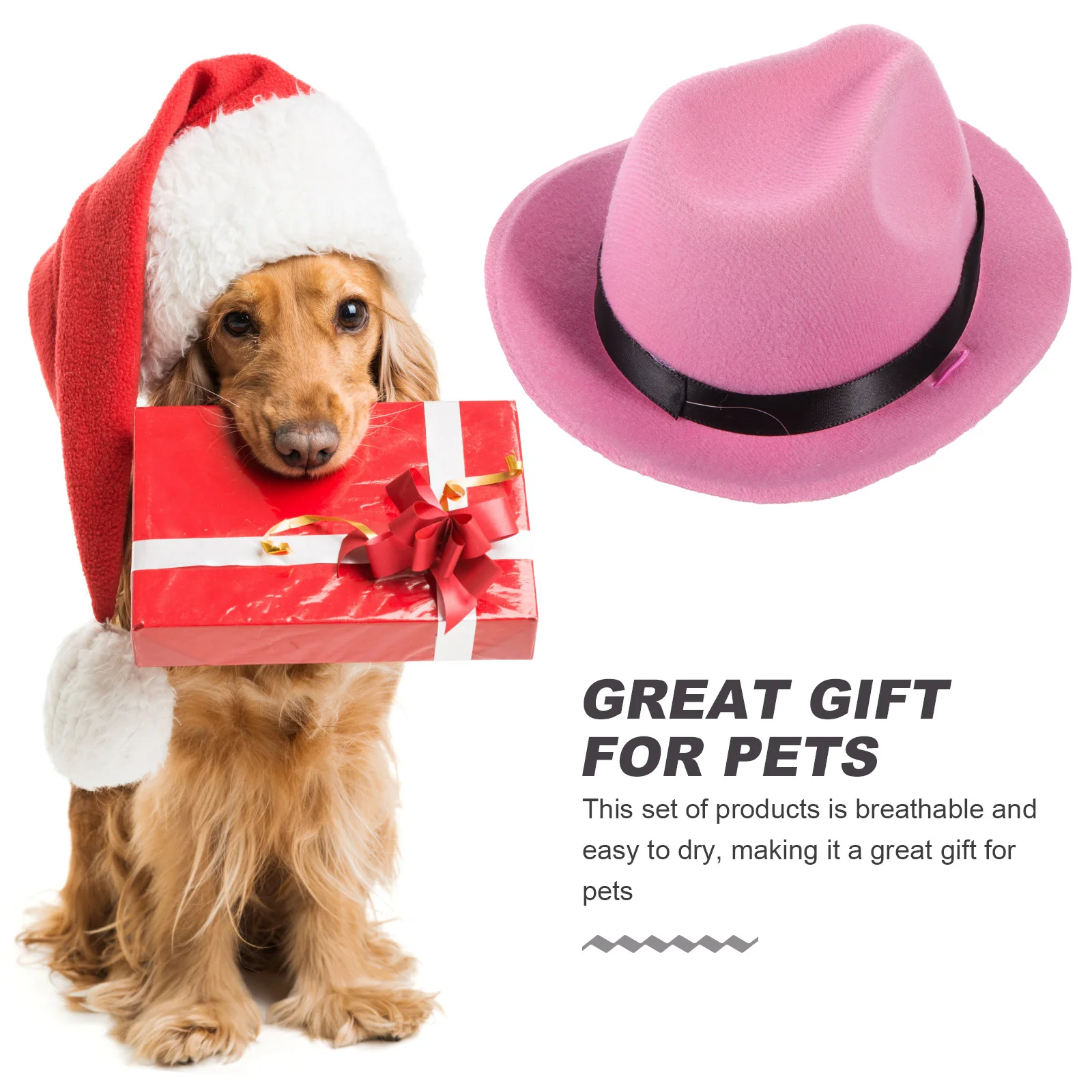 

Dog Denim Hat Premium Cotton Wear-Resistant Puppy Hat Adjustable Strap for Festivals Parties Photo Shoots Decorative Pet