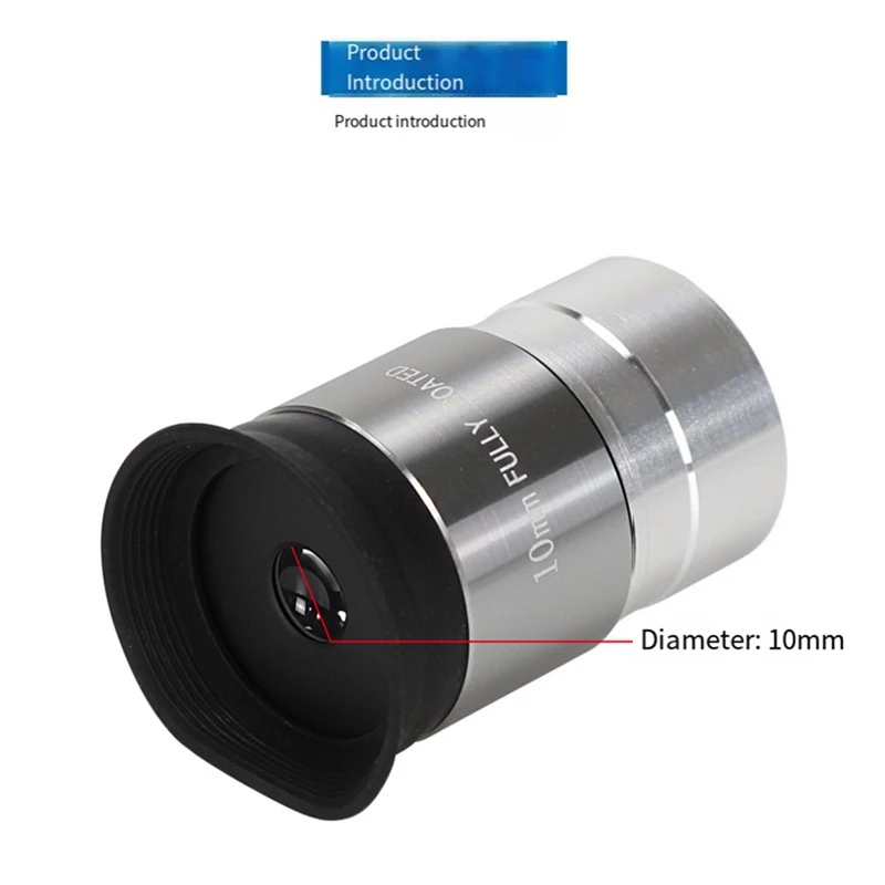 

1,25-дюймовый окуляр астрономического телескопа с полным покрытием, оптическое стекло, монокуляр, окуляр телескопа, окуляр 10 мм