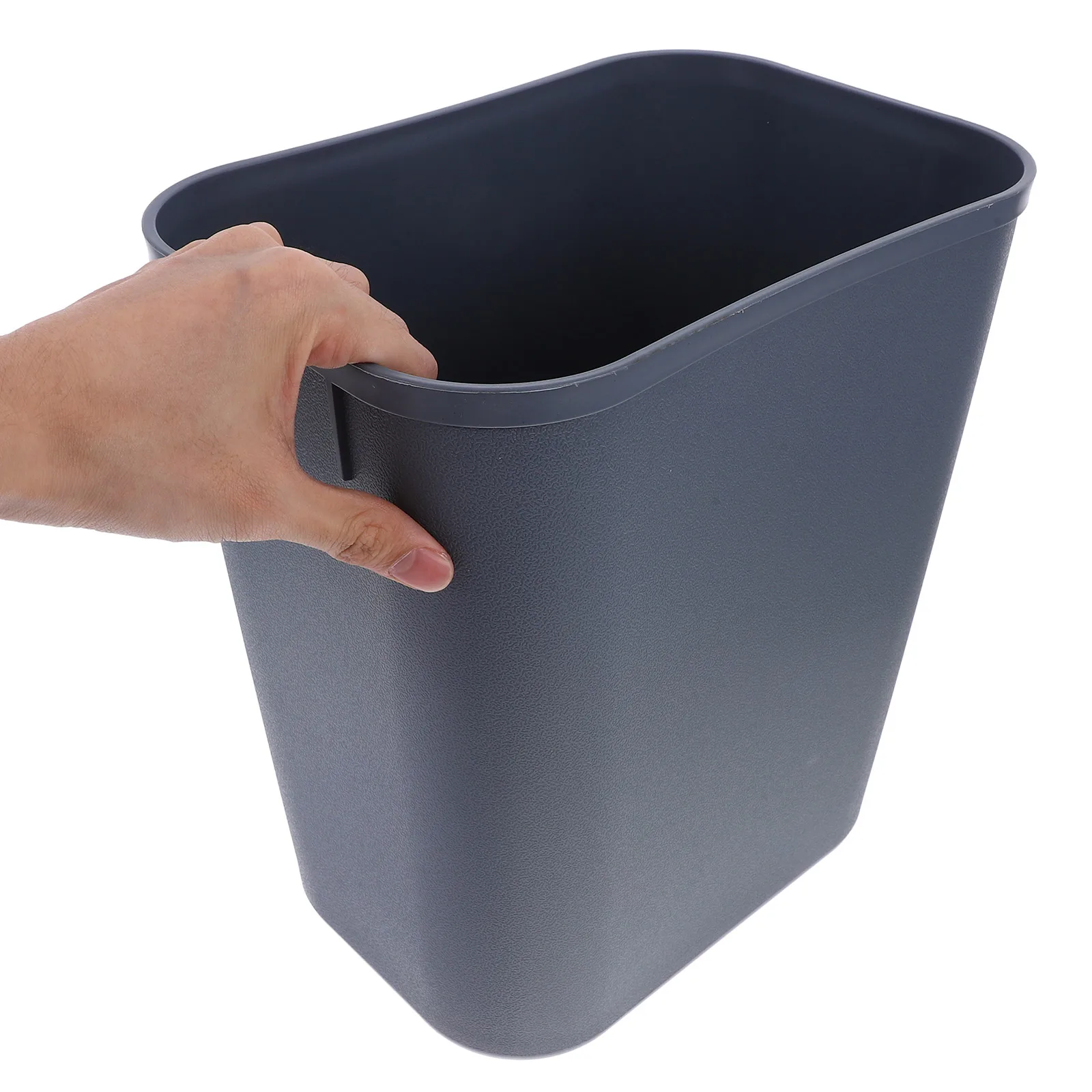 

Trash Bin 15L Garbage Can Plastic Square Kitchen Waste Basket Office Under Desk Commercial Use Trash Container