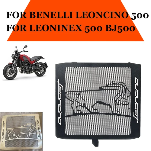 Imagen 1 del producto para Benelli Leoncino 500  LeonineX 500 BJ500 Protector Guardia De La Parrilla del Radiador De La Motocicleta Cubierta Protectora