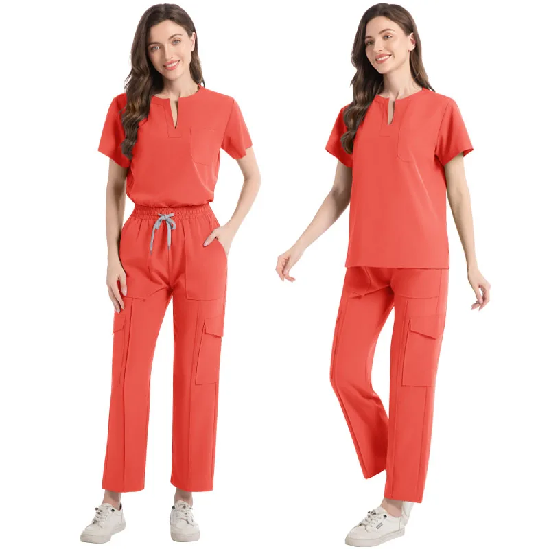 Conjunto corto ajustado para correr para mujer, uniforme médico para enfermera, ropa clínica cómoda, accesorios para quirófano de laboratorio
