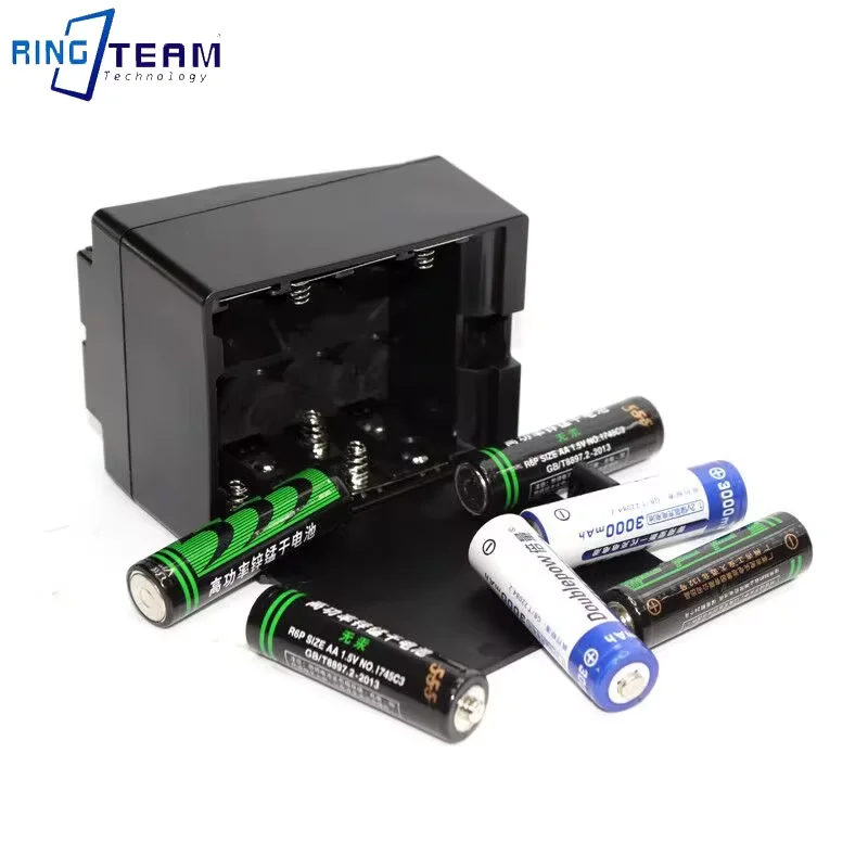 

12V BB8 BB-8 NP-F970 Battery Box for 8 AA Batteries Photography Light Monitor Slide Rail New Upgrade