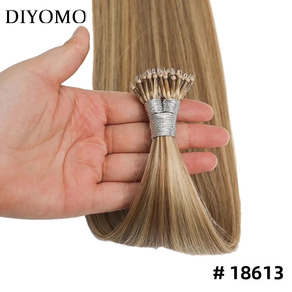 diyomo-ナノリアル人毛ストレートヘア-100-レミーグレードの髪質-18613-50-100g-女性専用インビジブル