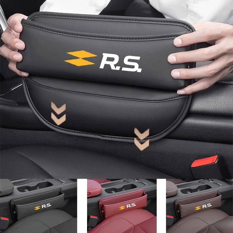 Multifunction Car Seat Gap Organizer Storage Box Pocket Wallet Universal For Renault RS Sport Megane 3 4 2 Clio 5 Sandero Scenic