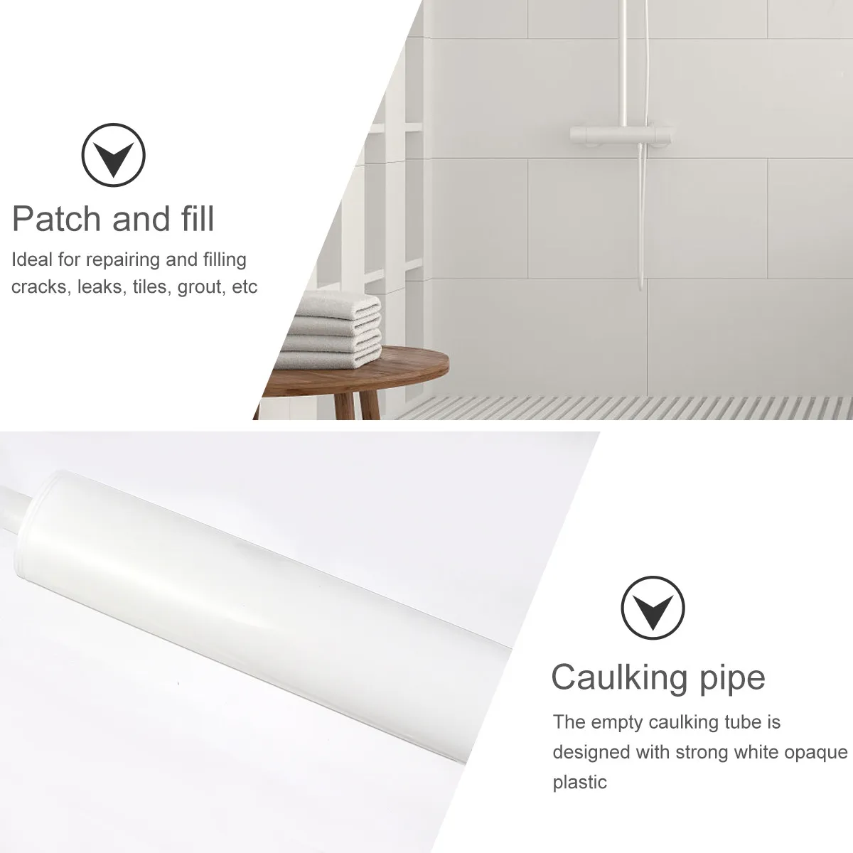 5Pcs Empty Refillable Plastic Caulk Tubes Sealant Cartridge for Home Improvement Construction Repair Tool Durable DIY Supply - view 5