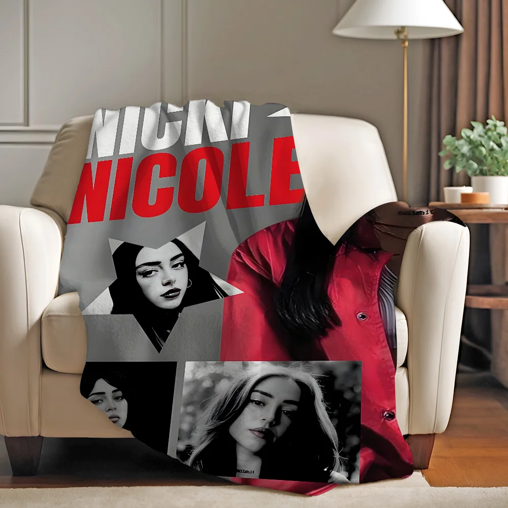 Nicki Nicole Singer Alma Blanket Perfect Gift For Sofa Office Bed Plane Travel Sleep Read Relax Camping