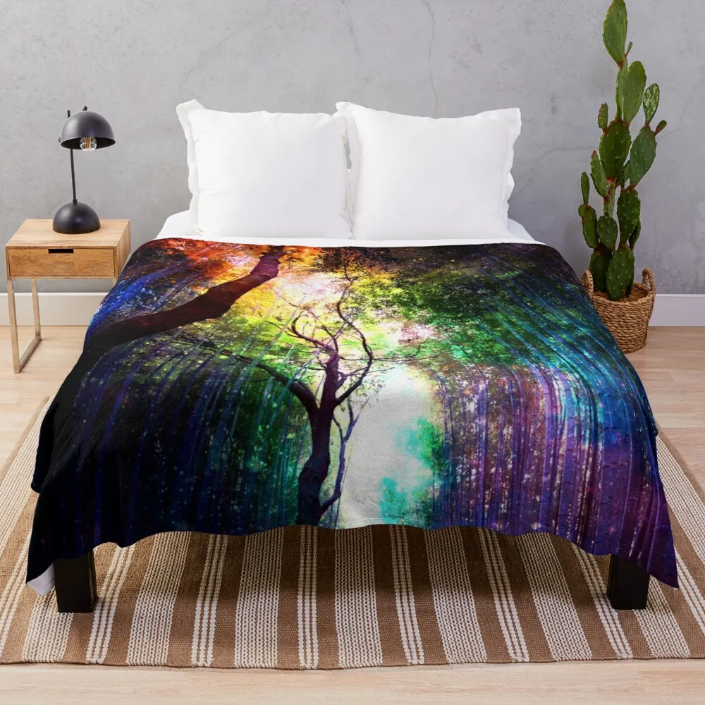 

Rainbow forest Throw Blanket Thins heavy to sleep Blankets