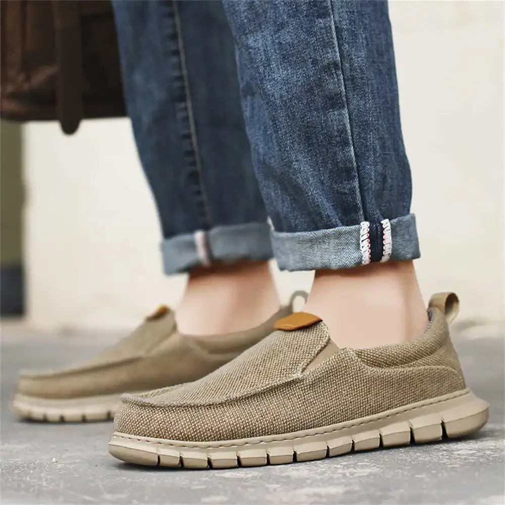 Big Size Denim Fabric Men's Brands Casual Designer Shoes Men Sneakers To Play Basketball Sport On Offer Visitors Sneekers