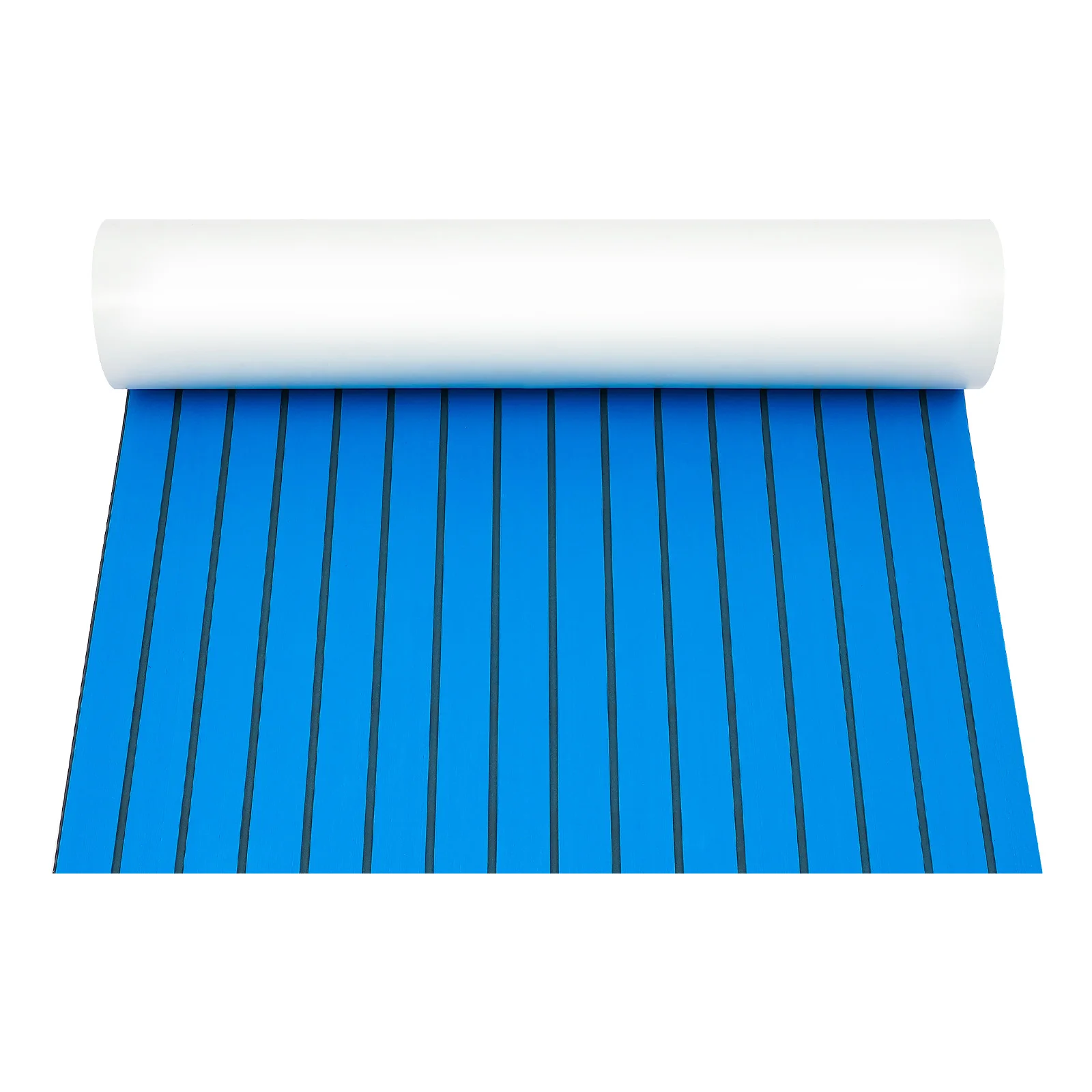 240*90cm Blaue EVA-Schaumstoff-Teakholz-Bodenmatte, selbstklebende, wasserdichte, rutschfeste Marine-Bodenmatte, Bootsdeckmatte für Yacht, Kajak – Detail 2