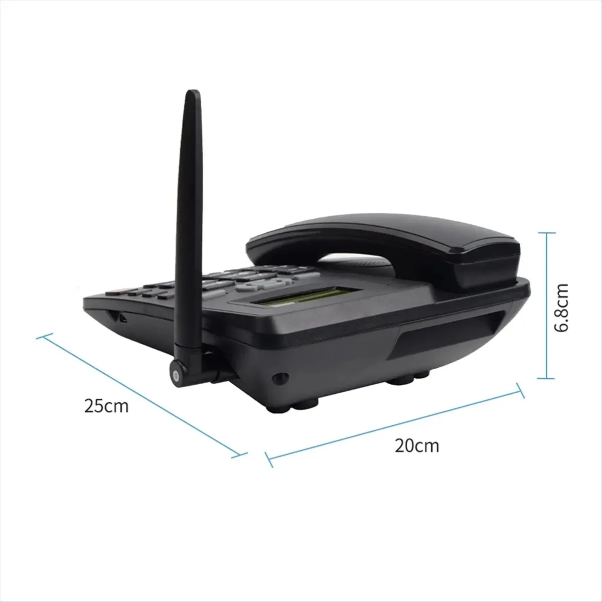 

(ABGQ) Беспроводной настольный телефон с поддержкой GSM 850/1800/1900 МГц, две SIM-карты, 2G, стационарный телефон с антенной, радио, вилка стандарта ЕС