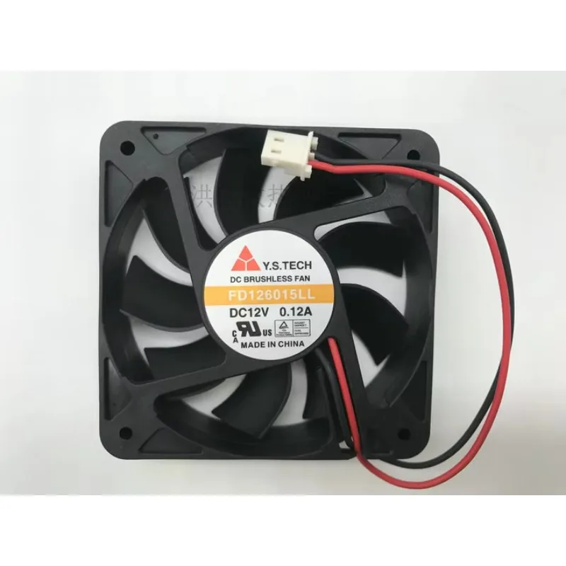 

Y.S TECH FD126015LL DC 12V 0.12A 60x60x15mm 2-Wire 60mm Cooling Fan
