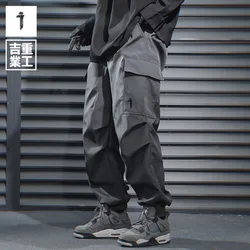 11bybb's DARK Hip Hop Tactical Cargo Pant uomo funzionale Joggers Harem pantaloni 2024 elastico in vita pantaloni Techwear nero