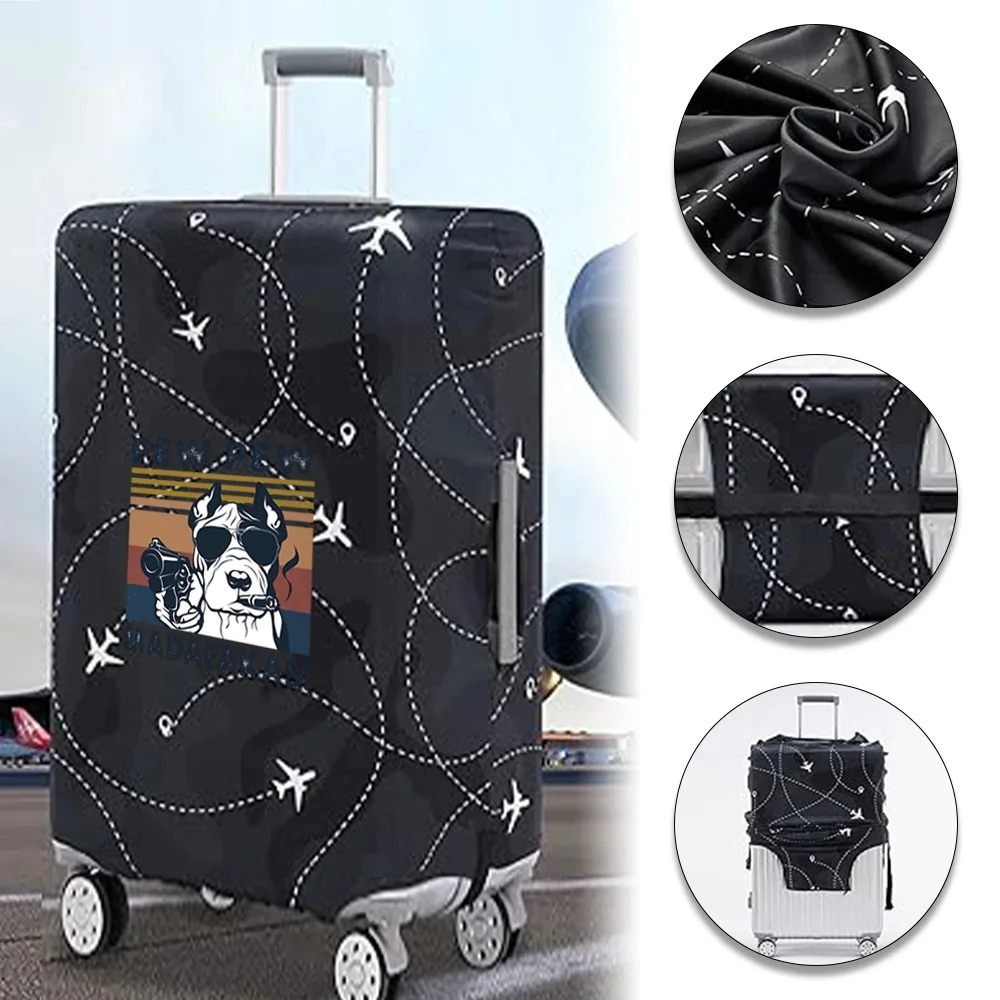 Stretch Fabric Luggage Protective Cover Dust Cover Anti-Scratch Suitcase Suit for 18-32 Inch Bag Pew Pattern Travel Accessories