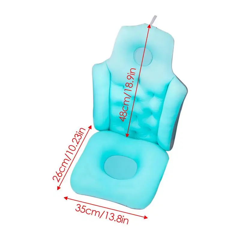 Poduszka do wanny składanej dla dorosłych zagłówek poduszka do kąpieli łóżeczko dla dziecka do wanny, antypoślizgowa, amortyzowana poduszka do wanny do kąpieli