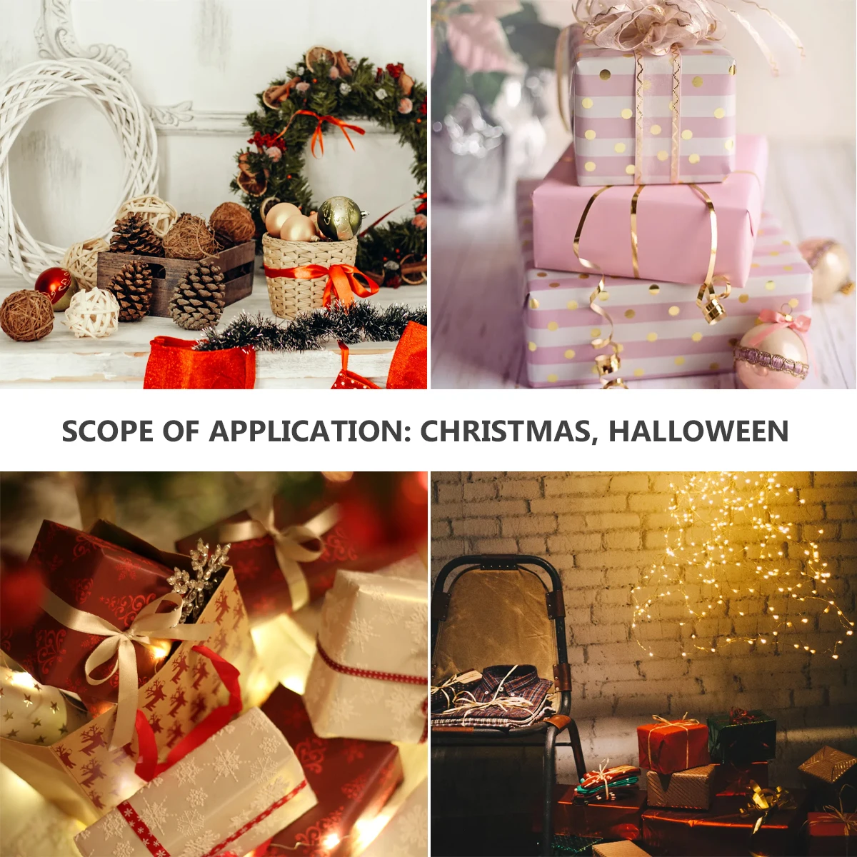 

15 Pcs Dining Table Snow Scene Ornaments for Christmas Tree Decorations Indoor Resin Desktop