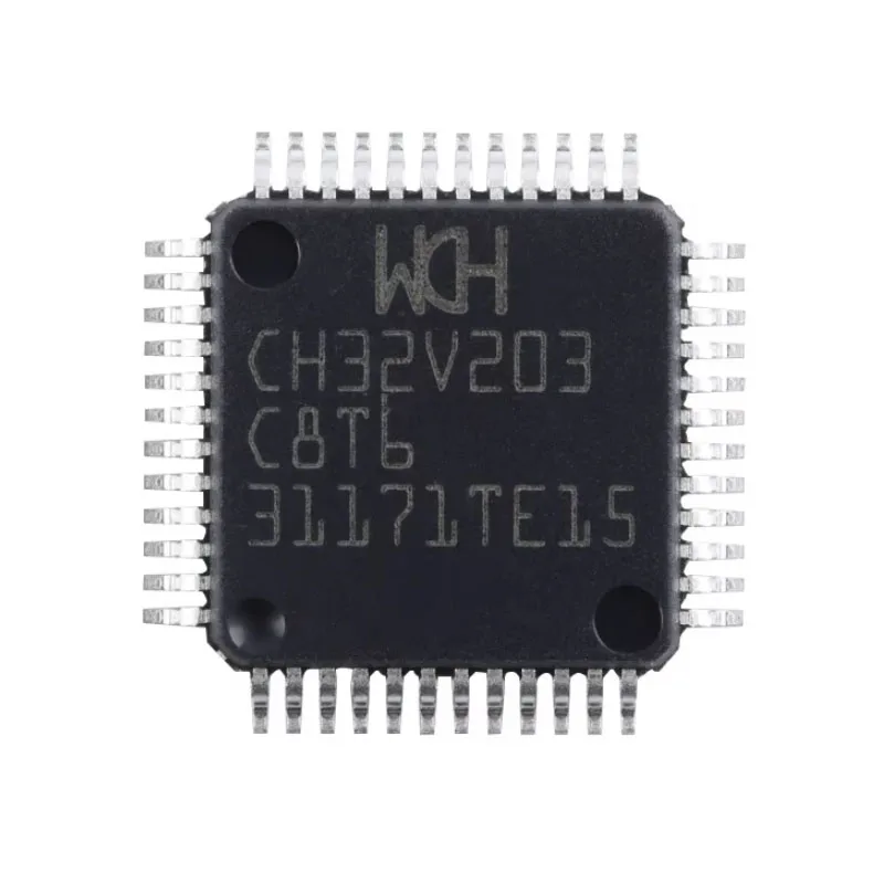 5-20PCS CH32V203C8T6 LQFP-48 CH32V203 CH32 C8T6 Microcontrolador RISC-V de 32 bits, Chip MCU