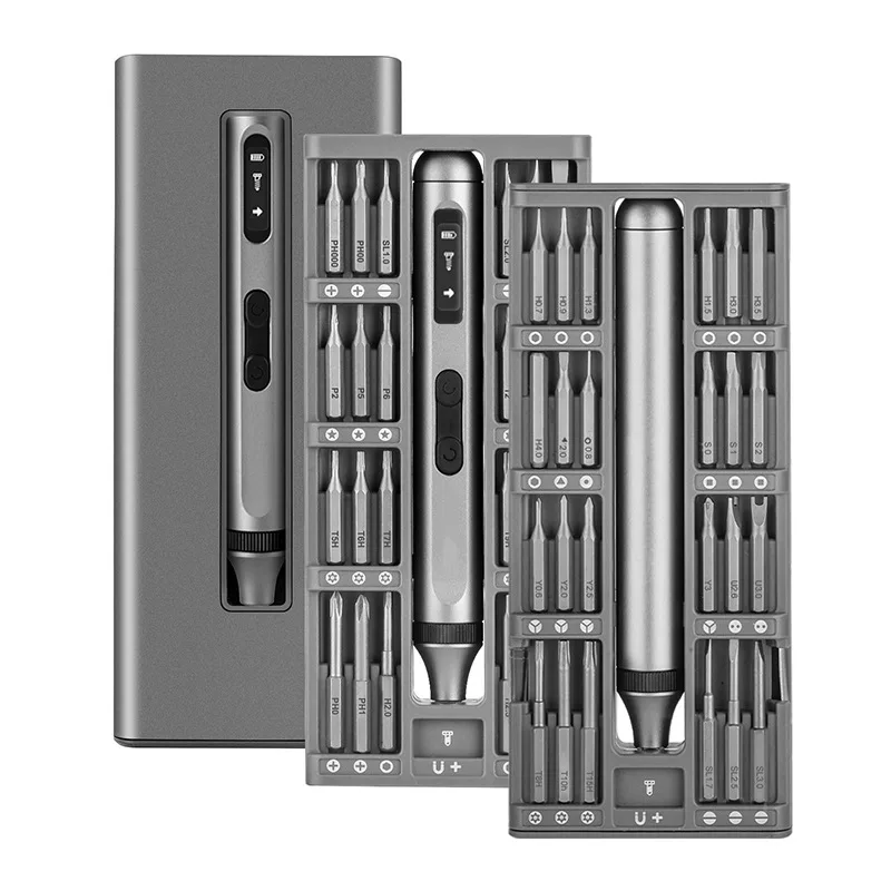 

Cross-border 50 in 1 torque multi-function silent durable battery life rechargeable finishing electric screwdriver set
