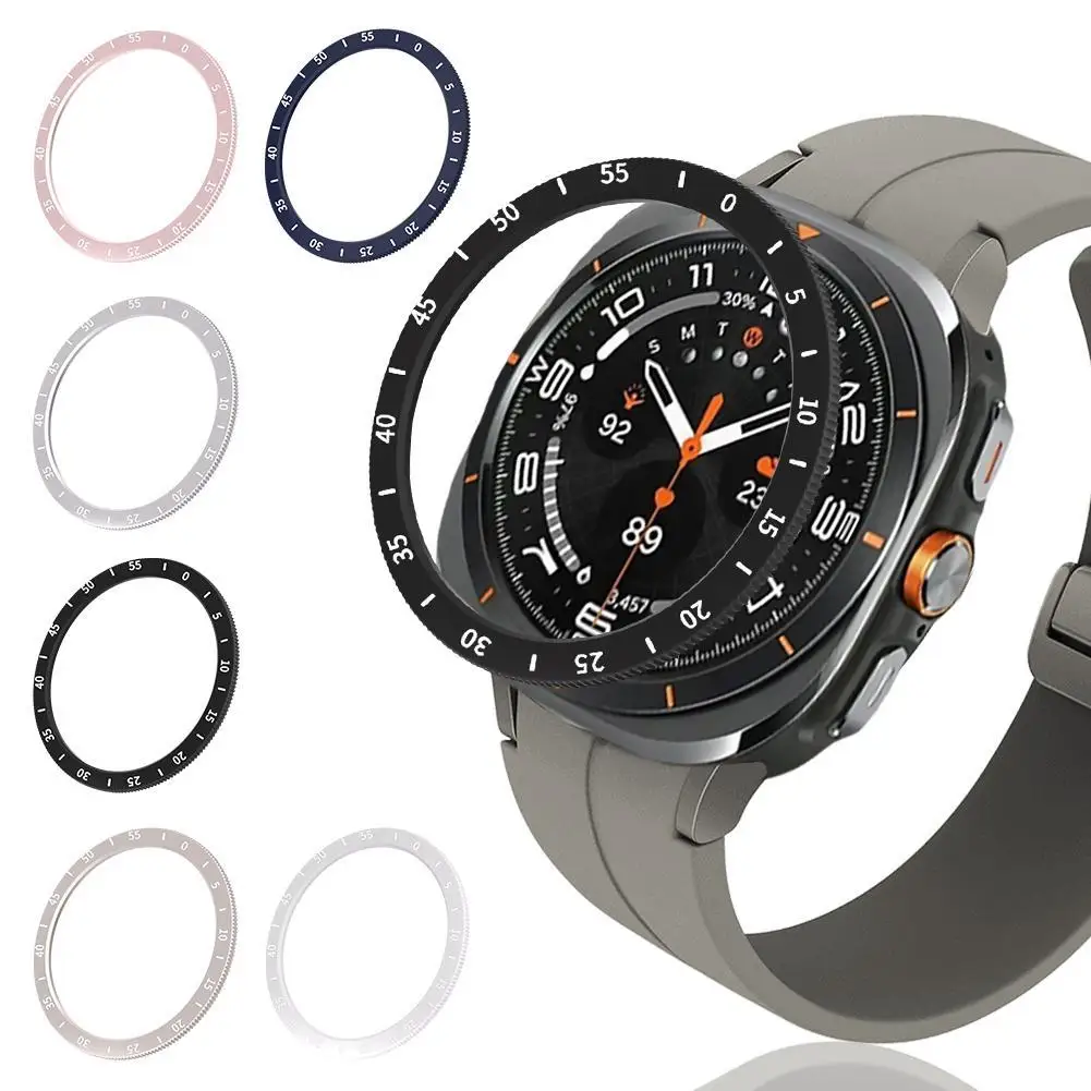 

Watch Bezel Frame For Samsung Galaxy Watch 6 Ultra 47mm scale rotating Bezel Protector Classic Bumper