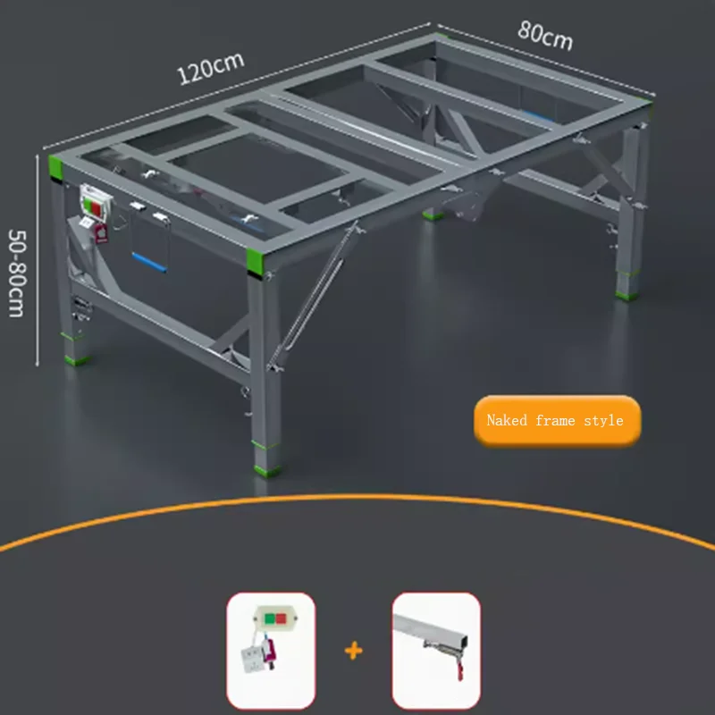 DIY Folding Lifting Work Saw Multifunctional Woodworking Workbench Electric Woodworking Table Saw Upside Down Sliding Table Saw