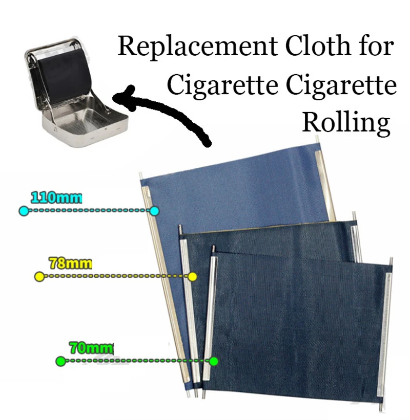 cigarette rolling machine replacement aprons 70mm/78mm/110mm Tobacco Rolling Manual Replace Cloth High Quality Smoking Roller  Machine Box Cigarette Accessories for Men&Women