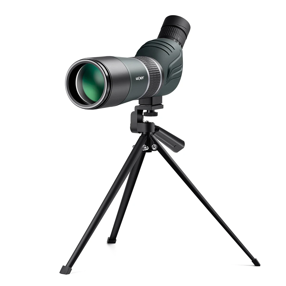 K&F Concept 20-60X60 HD Spotting Scope BAK4 45 Degree for Viewing Wildlife Scenery with Phone Clip Tripod Bag Eyepiece Monocular