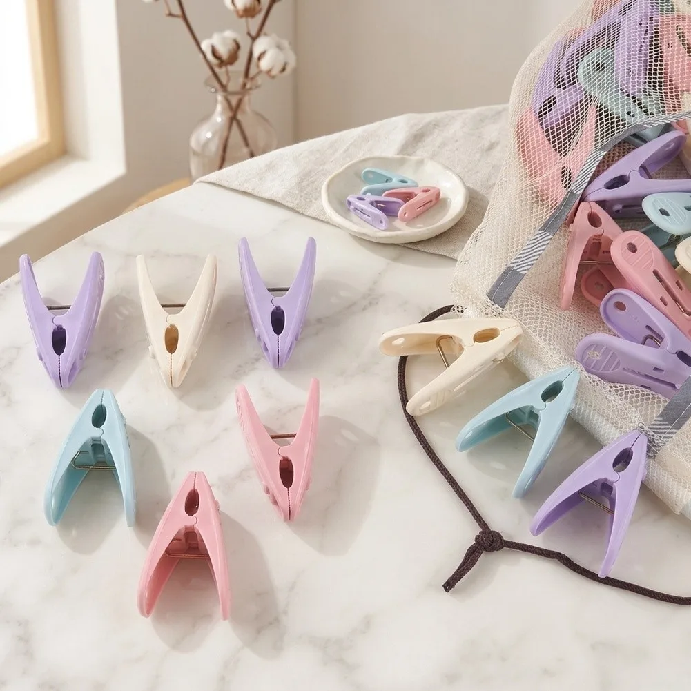 40Pcs Reliable Clothes Pegs with Consistent Grip Performance and Space Saving Design with Matching Storage Bag