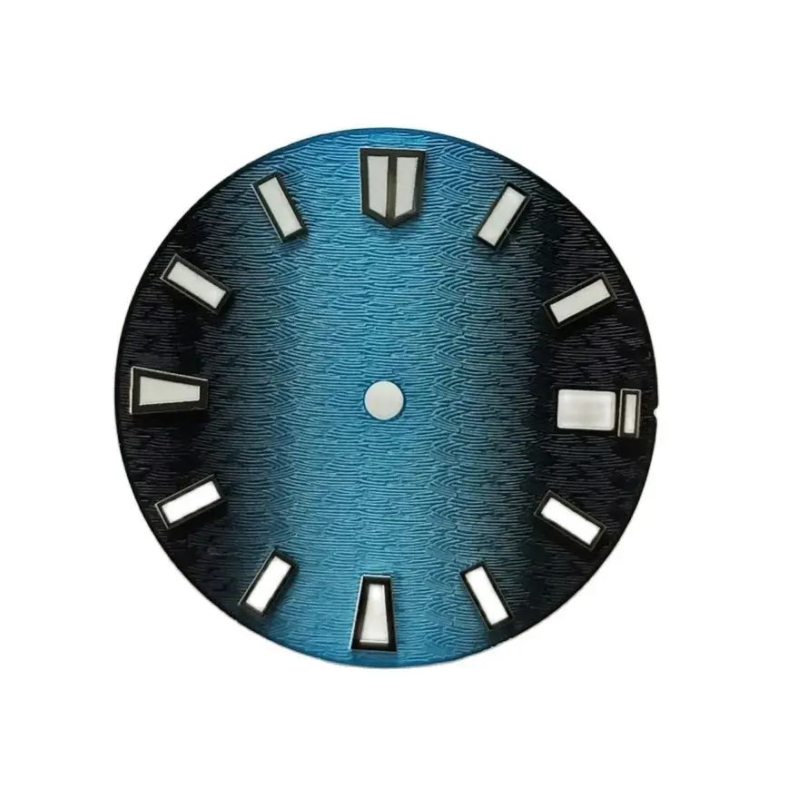 

NH36 Dial Blue Diver Green Luminous No Logo dial 28.5MM for NH35/36 Movement Watch Accessories
