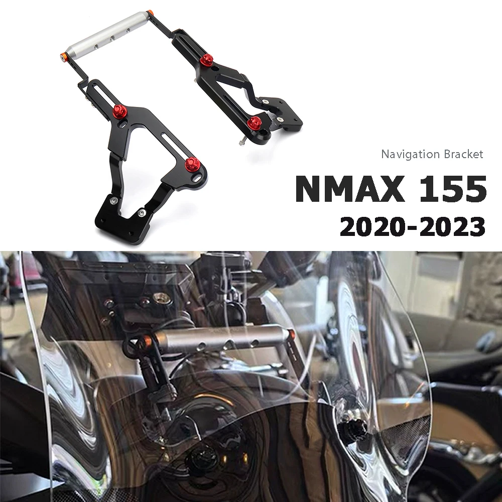 

For YAMAHA N-MAX155 NMAX155 N-MAX 155 NMAX 155 2020-Motorcycle Phone Holder Windshield Bracket Rearview Mirror Bracket