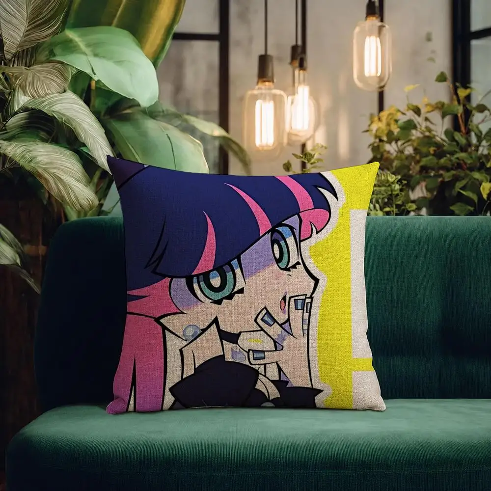 Panty &Stocking with Garterbelt Cushion Cover Natural Linen Pillowcase Set All-in-One Decor Cushion Cover for Sofa Bedroom Chair