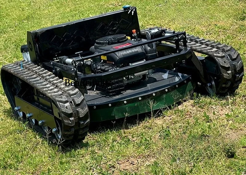 Remote control crawler mower, wireless orchard, self-propelled garden lawn, trimmer, slope lawn mower