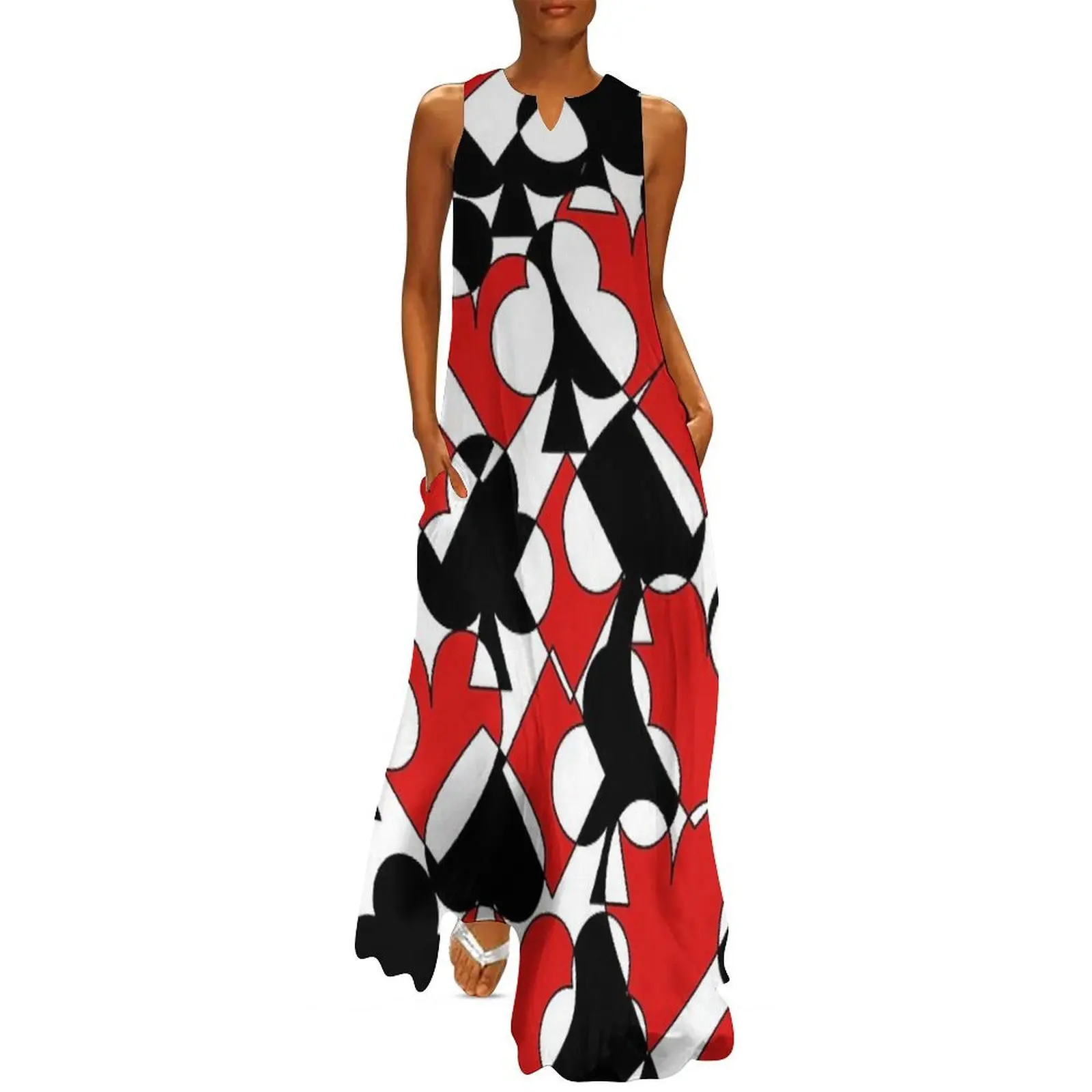 

Ace of All - Playing Card Suits Pattern Long Dress dresses for women 2025 Summer dresses for women